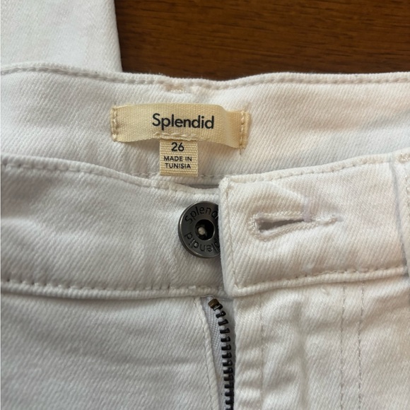 Splendid High Waist Wide Leg Crop Jean size 26 raw hem NWT - Picture 12 of 14